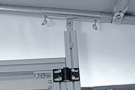 Feste Vorzelttür mit Moskitogaze für Rundrohrgestänge​