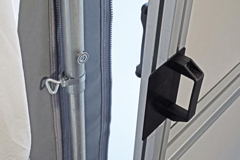 Blickdichte feste Vorzelttür für Rundrohrgestänge​