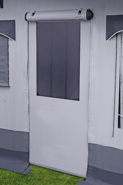 Blickdichte feste Vorzelttür für Alu-Vierkantgestänge​